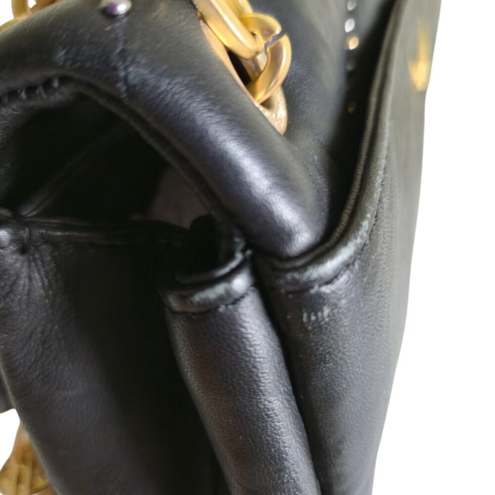 Zadig & Voltaire Ziggy Black Quilted Matelassé Clous Shoulder Bag - Picture 11 of 16